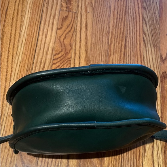 COACH Vintage Canteen Shoulder Bag/crossbody Dark Green Leather Adjustable Strap - Picture 3 of 9